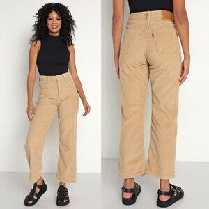 Levi's Ribcage Straight Ankle Cord Granola Size 28
